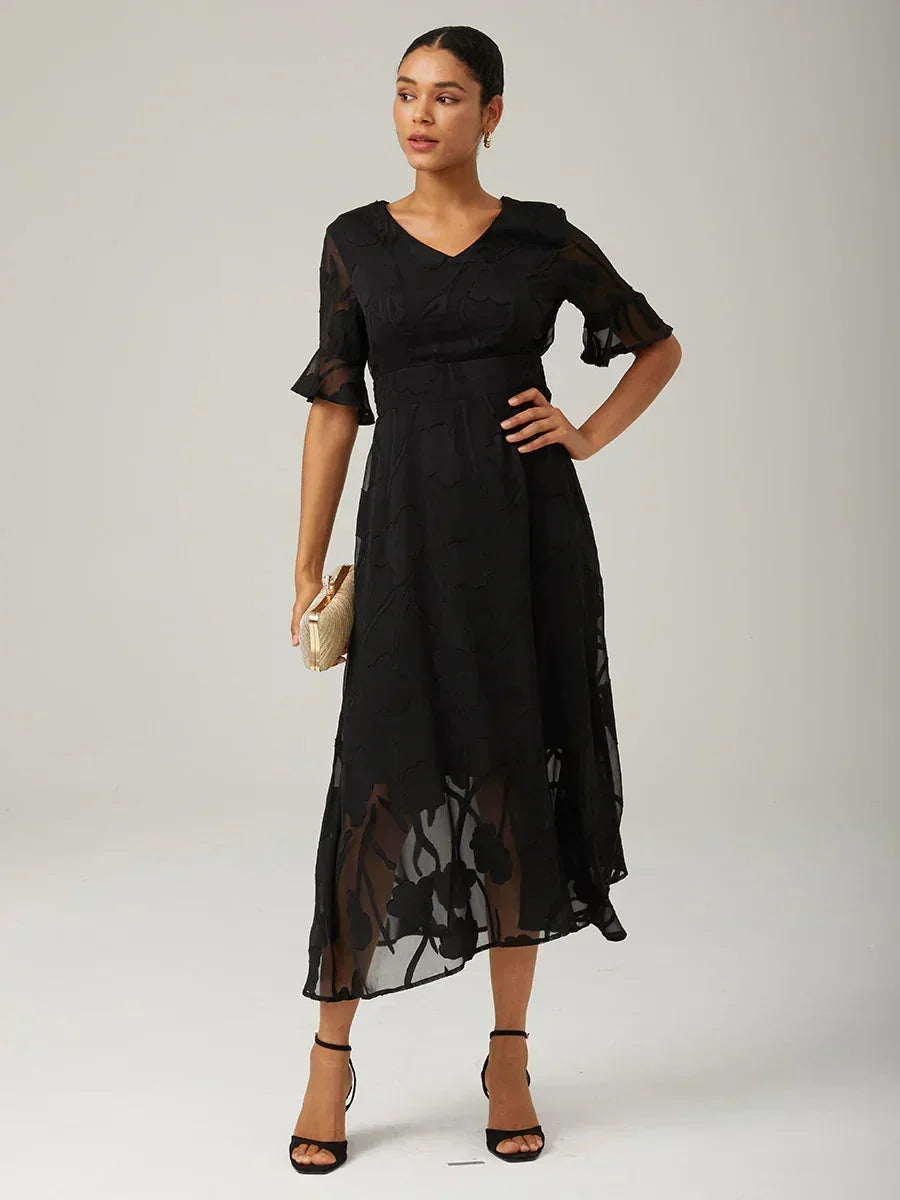 Maxi Dresses Made of Lace with Edges