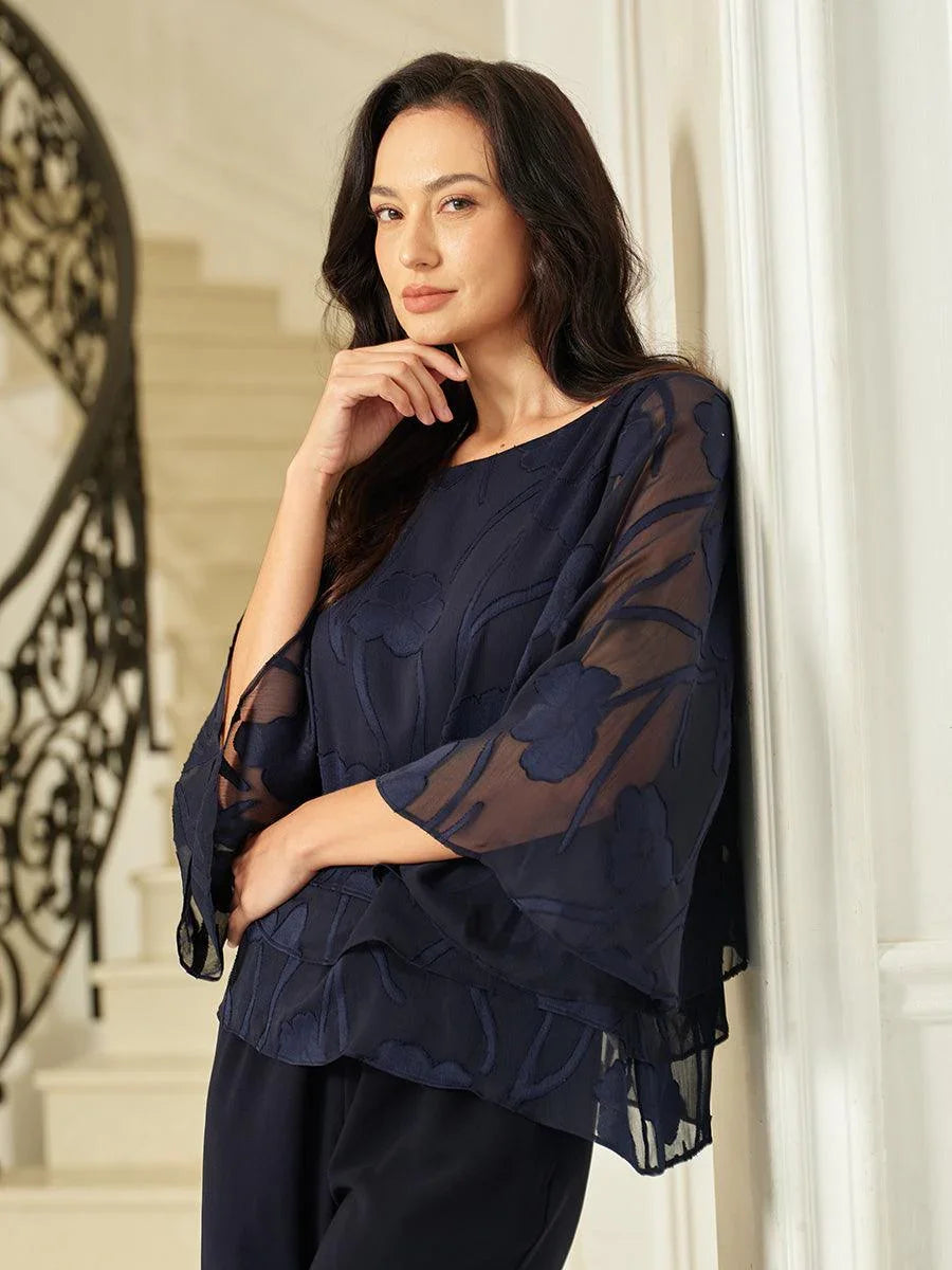 Floral Silk Layered Shirt