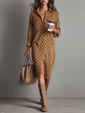 Midi Dress with Polka Dot Pants for Women Model MDA2622I3Y