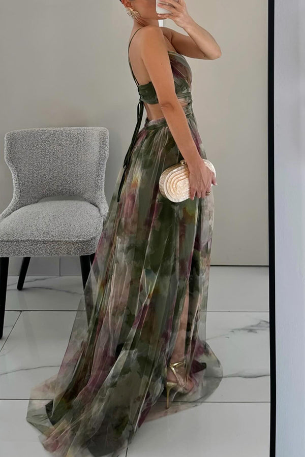 Alina – Trendy Long Dress with V-Neck for Women