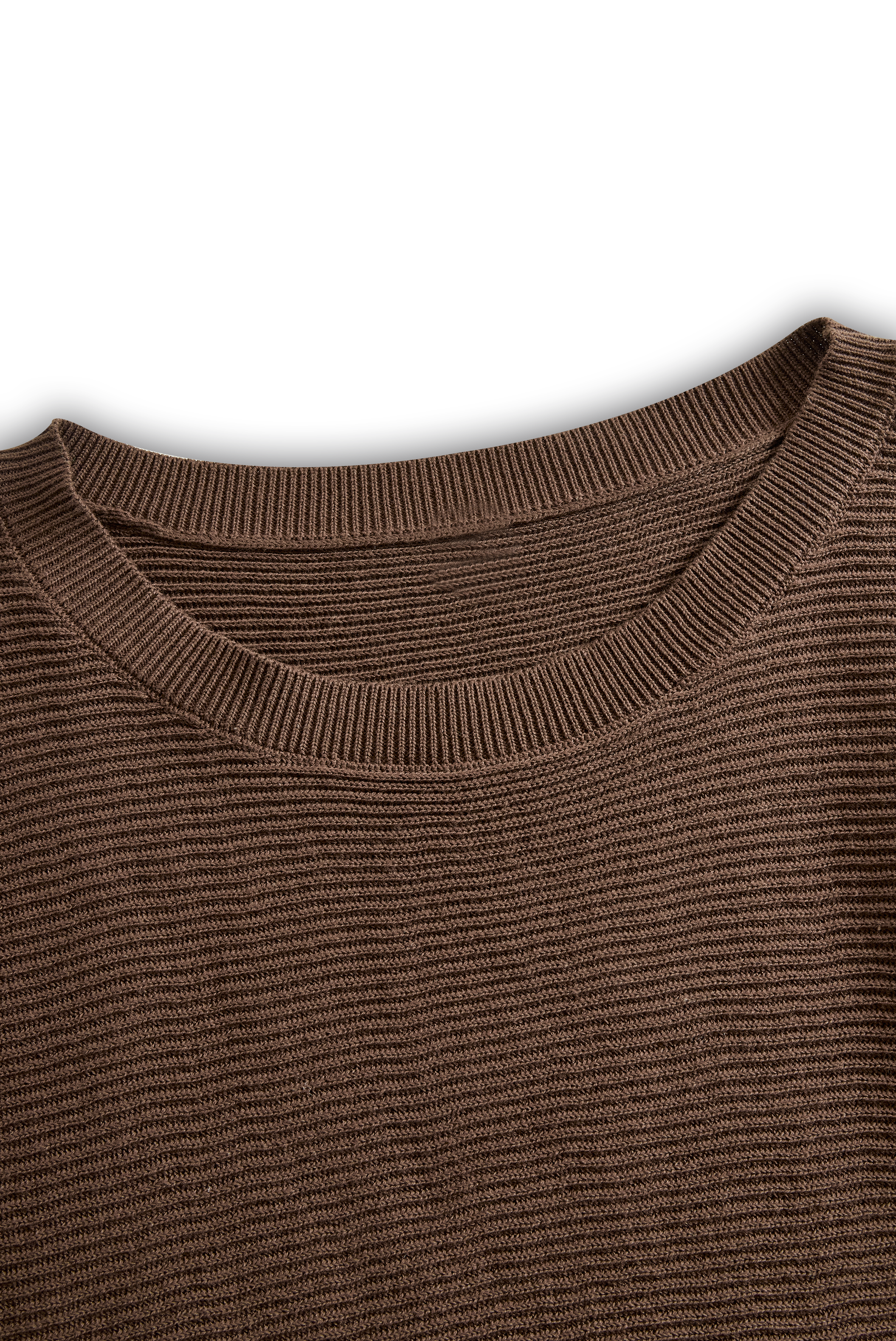 Women's Skirt and Sweater Set with Round Neck MDA0737H3Y