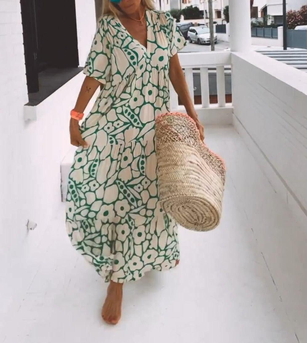 BEATRICE | Green Maxi Dress