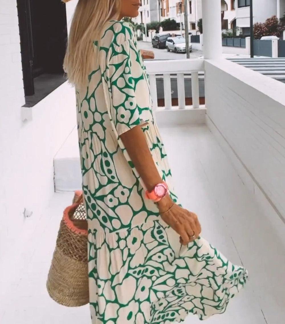 BEATRICE | Green Maxi Dress