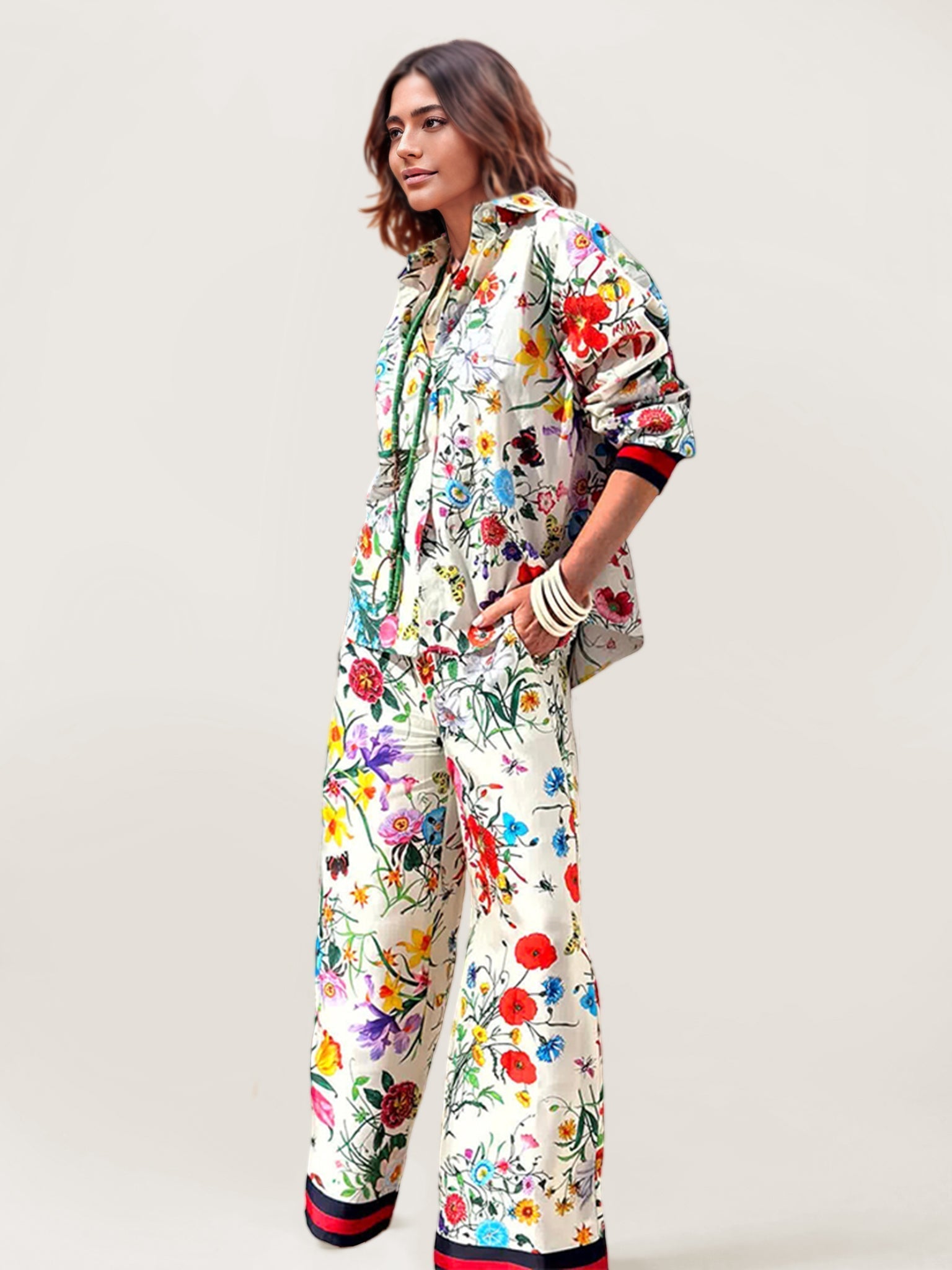 Wide Leg Botanical Bliss Pants