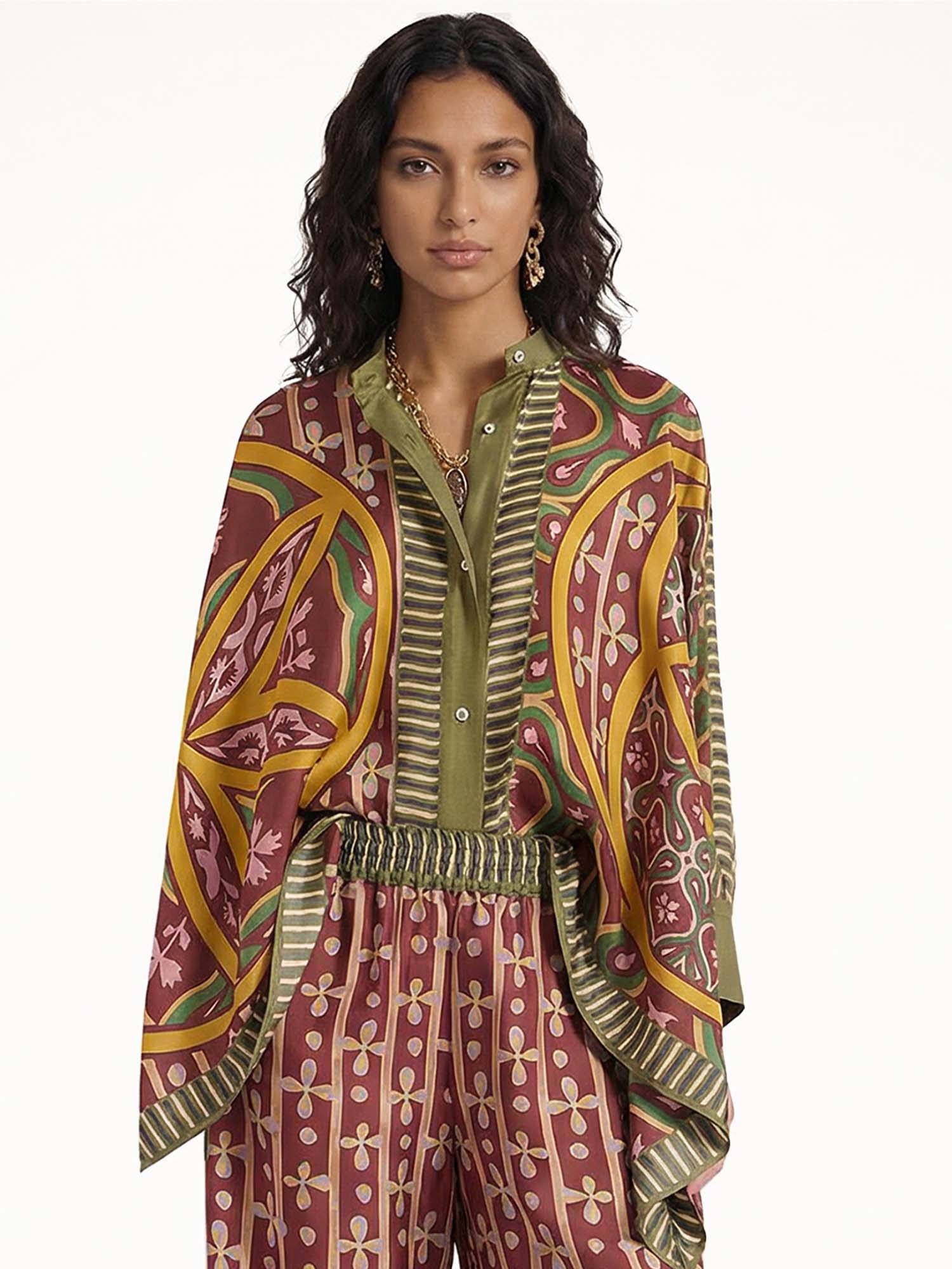 Wide Bohemian Graphic T-Shirt