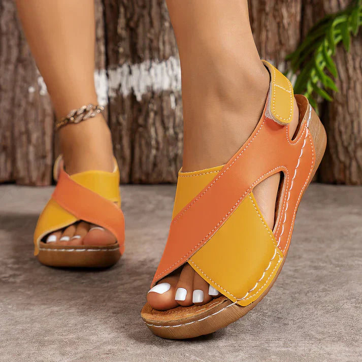 Orthopedic Sandals with Comfortable Diagonal Heel for Women
