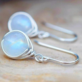 Eternity Earrings with Moonstone