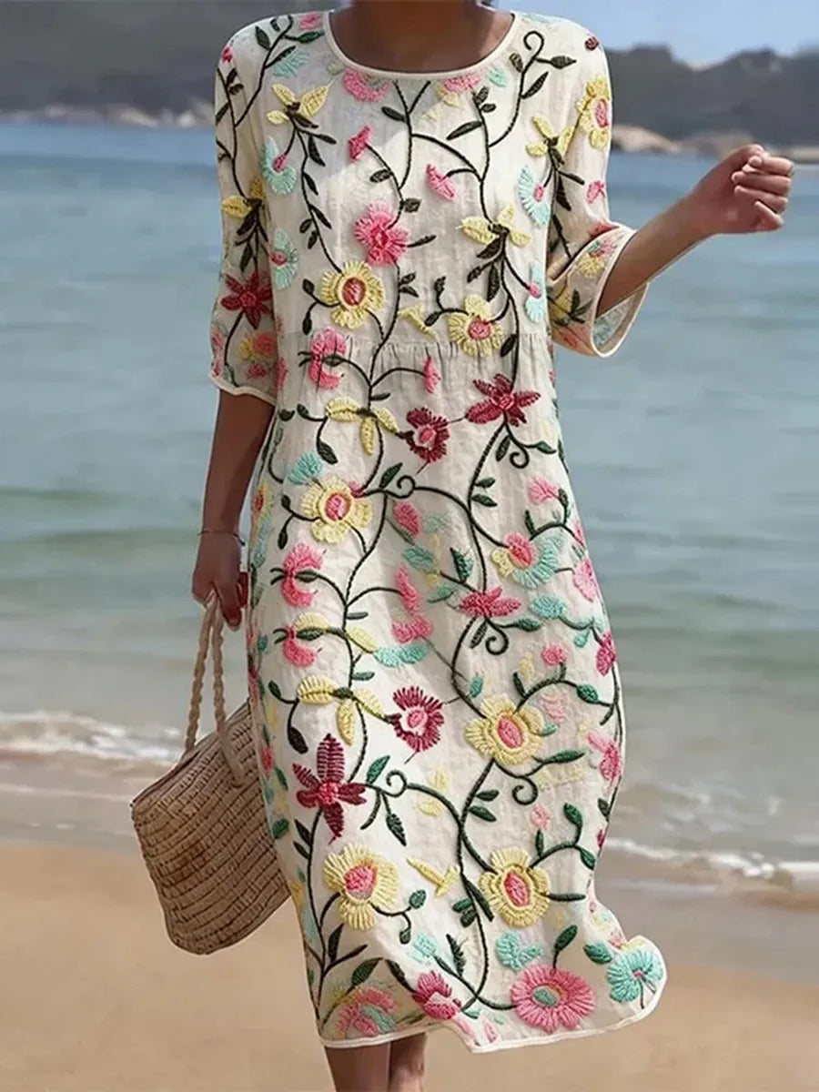 Rebecca | Dress with Floral Pattern