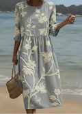 Ashley | Midi Dress with Floral Print
