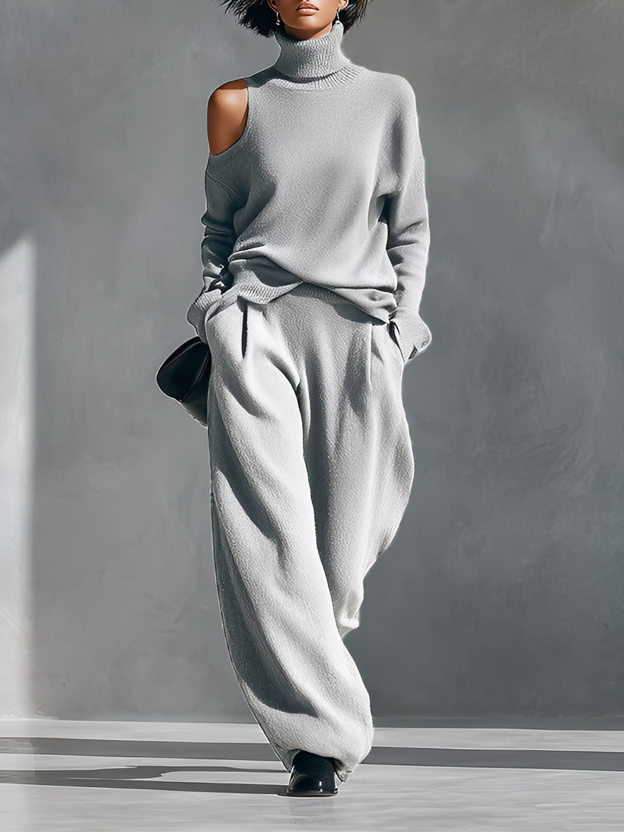 Modern Women's Set with One Shoulder and Cut MDA2539G2I