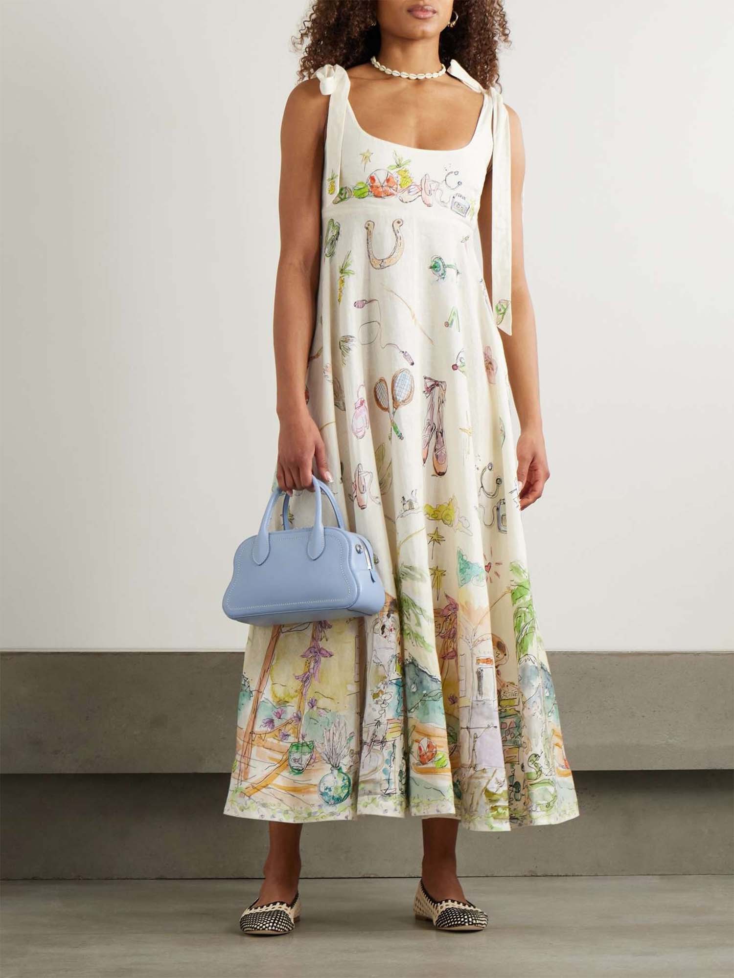 Elegant Sandal Dresses in Cream Color with Delicate Straps