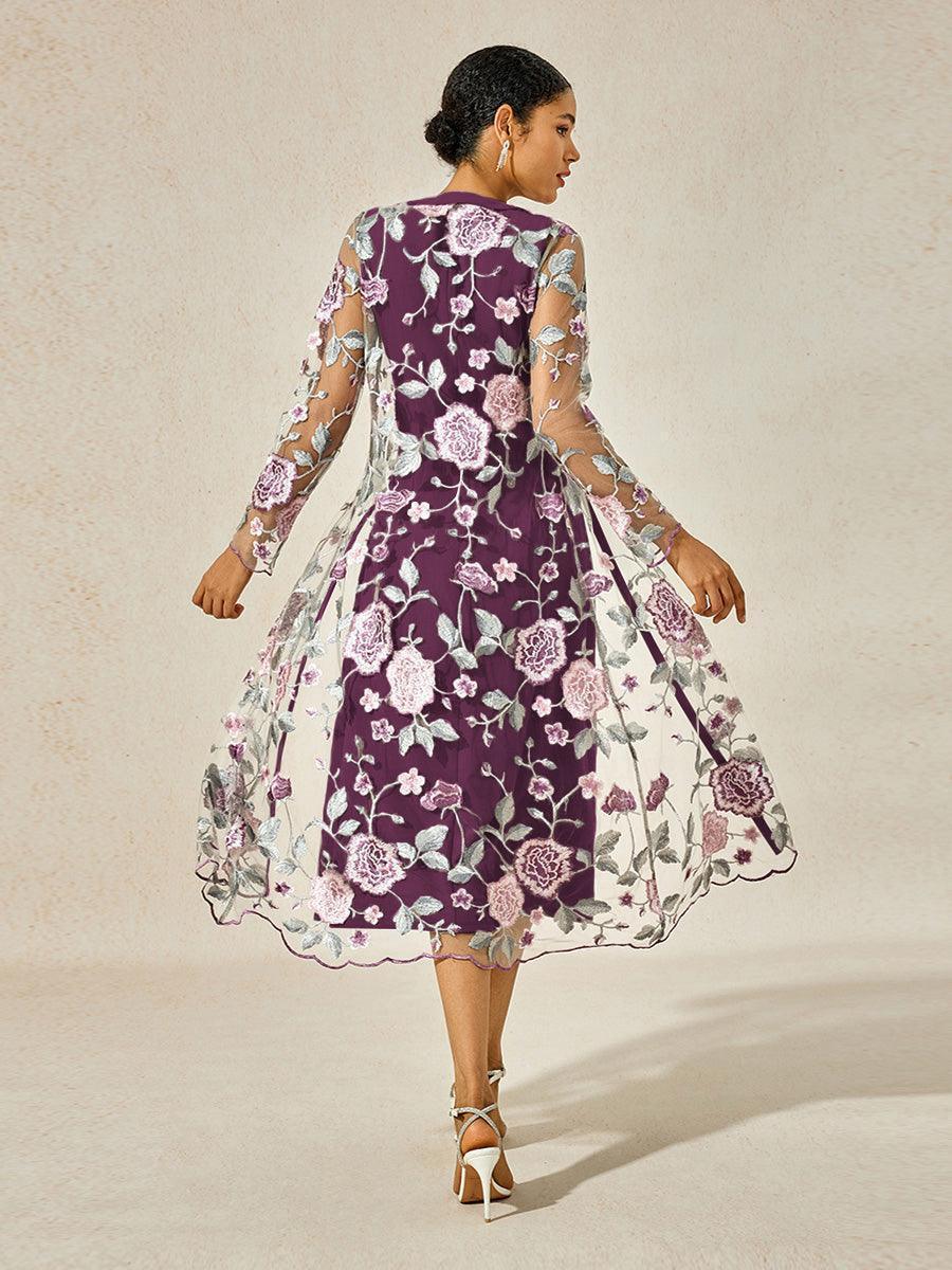 Lace Mesh Dress Set