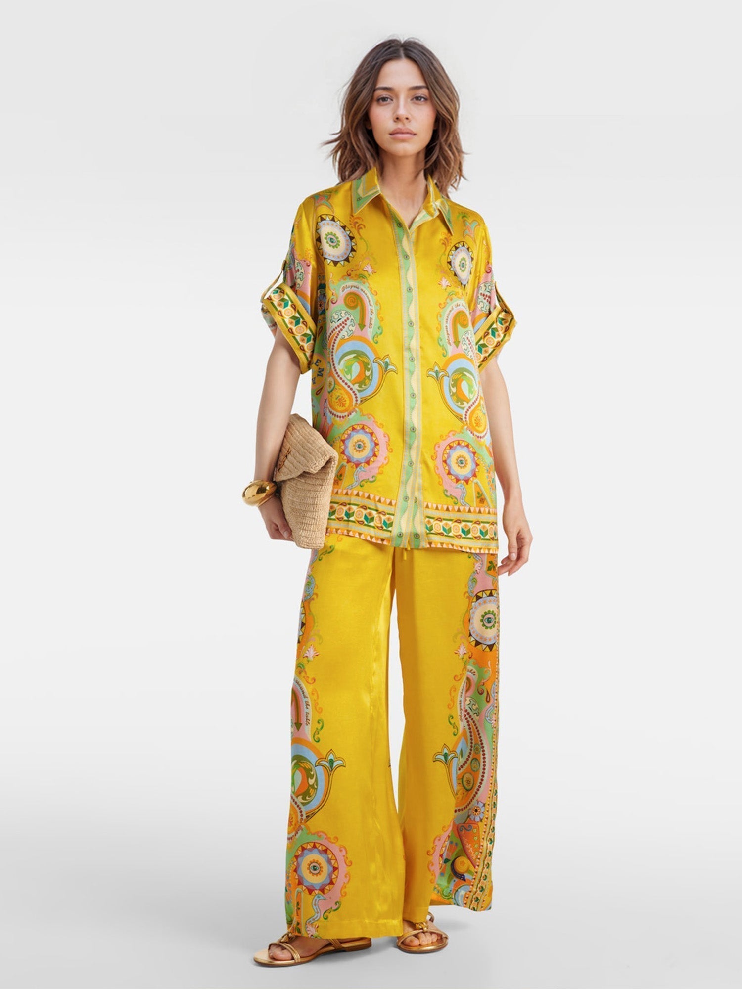Large Pants with Modern Print