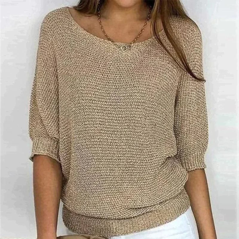 Roundel | Three-Quarter Sleeve Sweater