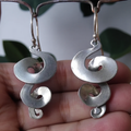 Vintage Twisted Silver Earrings