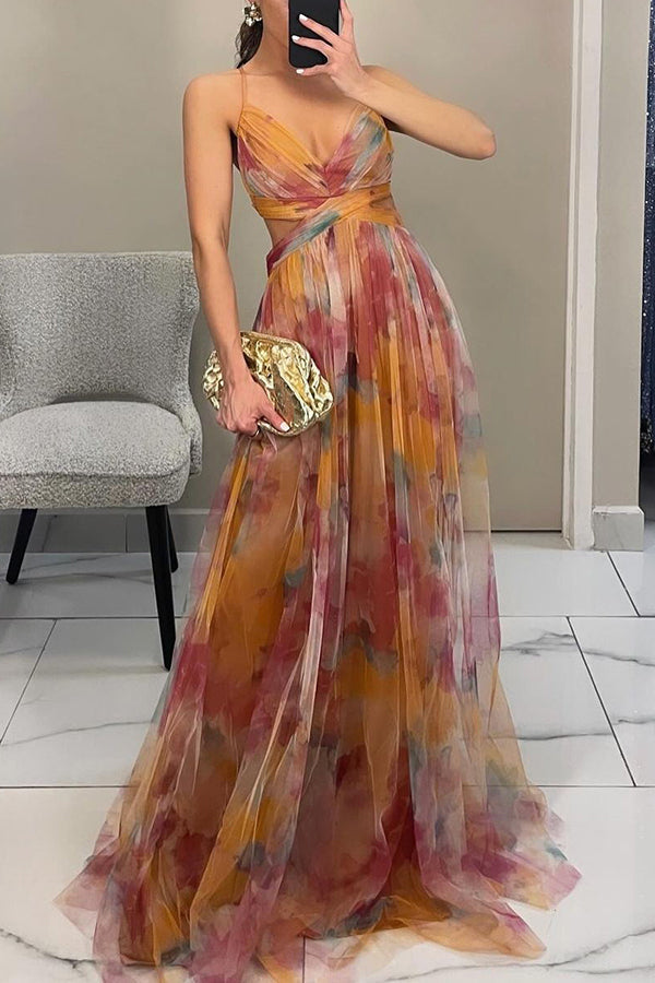 Elena - Elegant Floral Maxi Dress