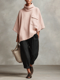Pink Bohemian Women's Jumpsuit with Pockets and Straight Sleeves MDA0414I7I