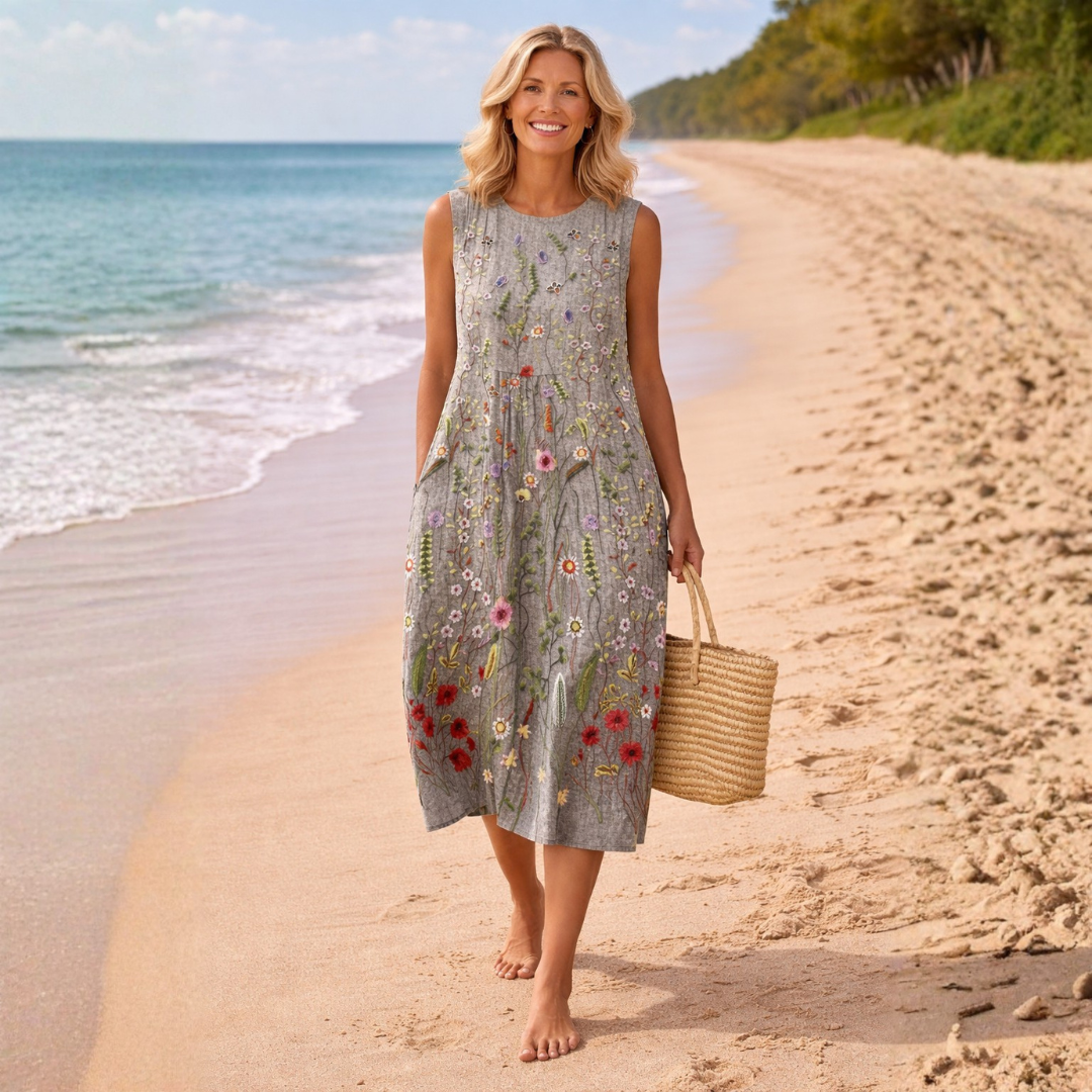 Kara | Midi Floral Dress