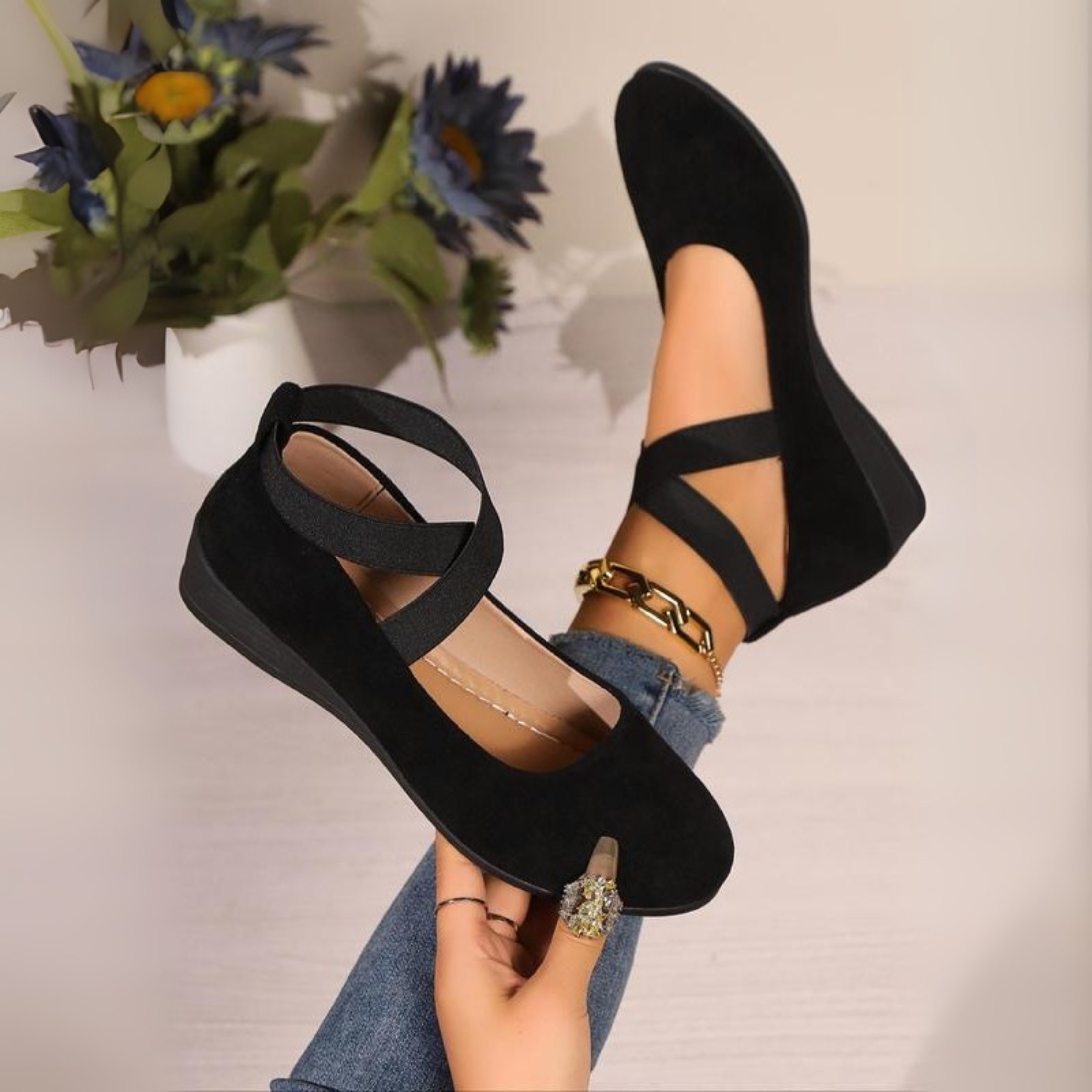 Clarine | Closed Heel Ballerina Shoes