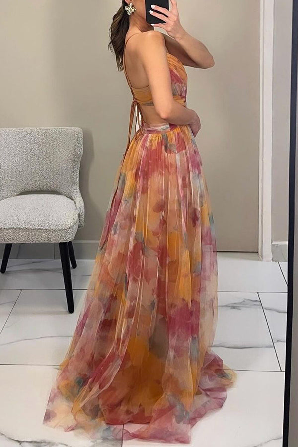 Elena - Elegant Floral Maxi Dress
