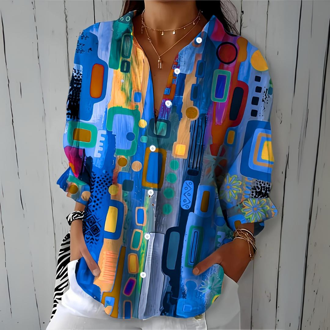 Catalina | Artistic Button-Up Shirt