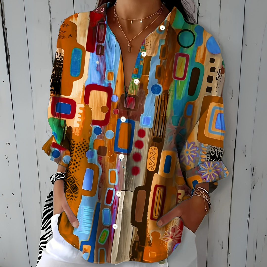 Catalina | Artistic Button-Up Shirt