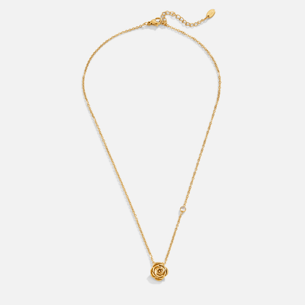 Bracelet with a Pink Gold Pendant