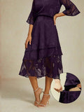 Midi Skirt in Floral Chiffon