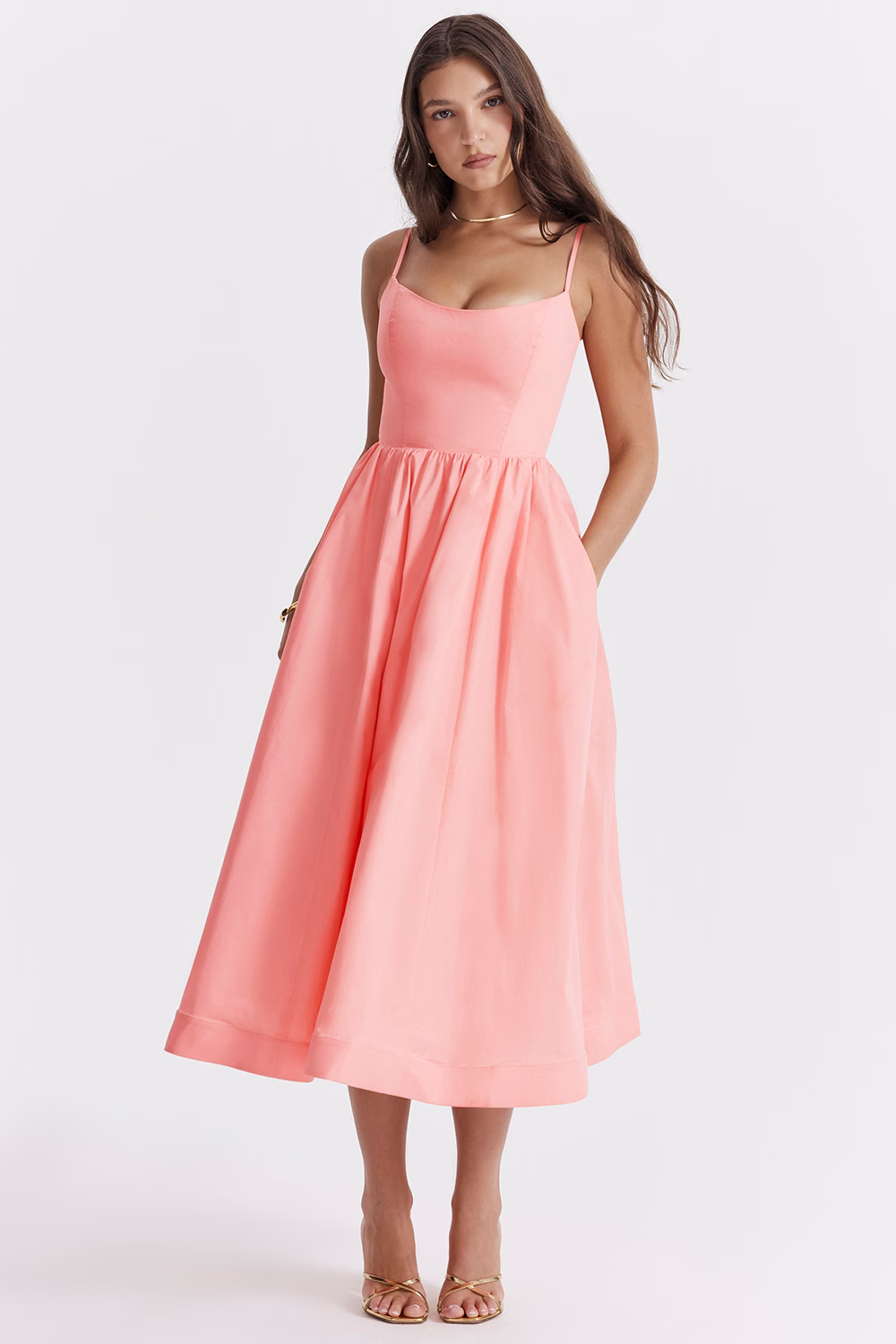 Estelle | Elegant Midi Corset Dress for Summer