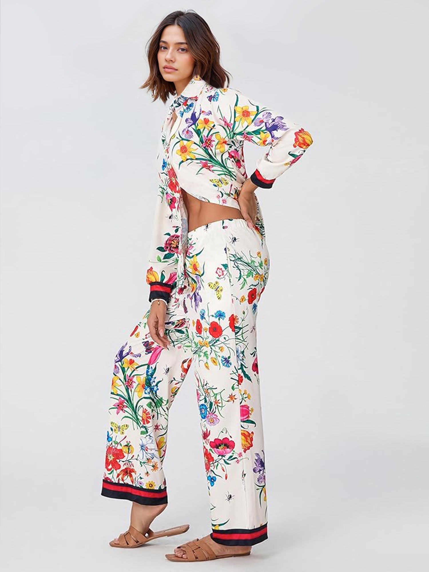 Wide Leg Botanical Bliss Pants