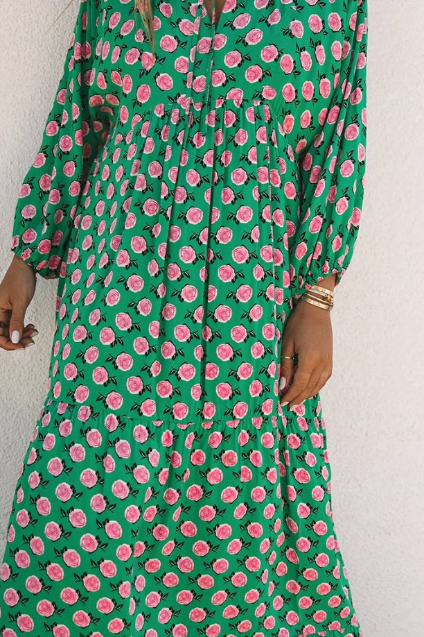 Vansa | Long Maxi Dress with Print