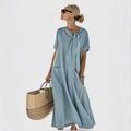 Alisa | Mini Dress with Tie Collar for Women
