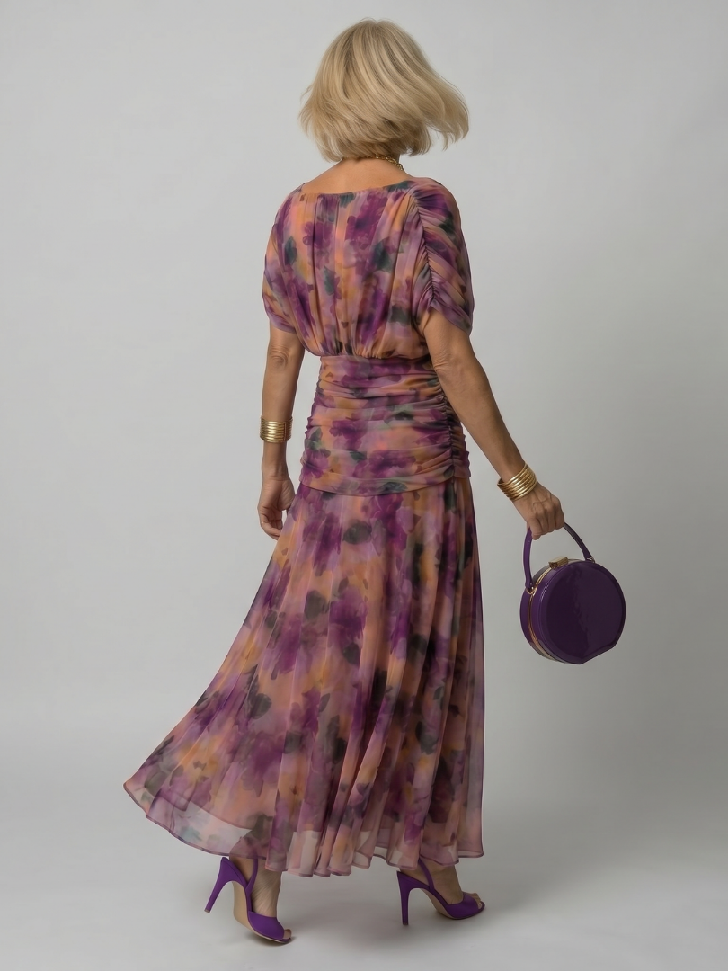 Klen | Midi Dress with Exposed Shoulders