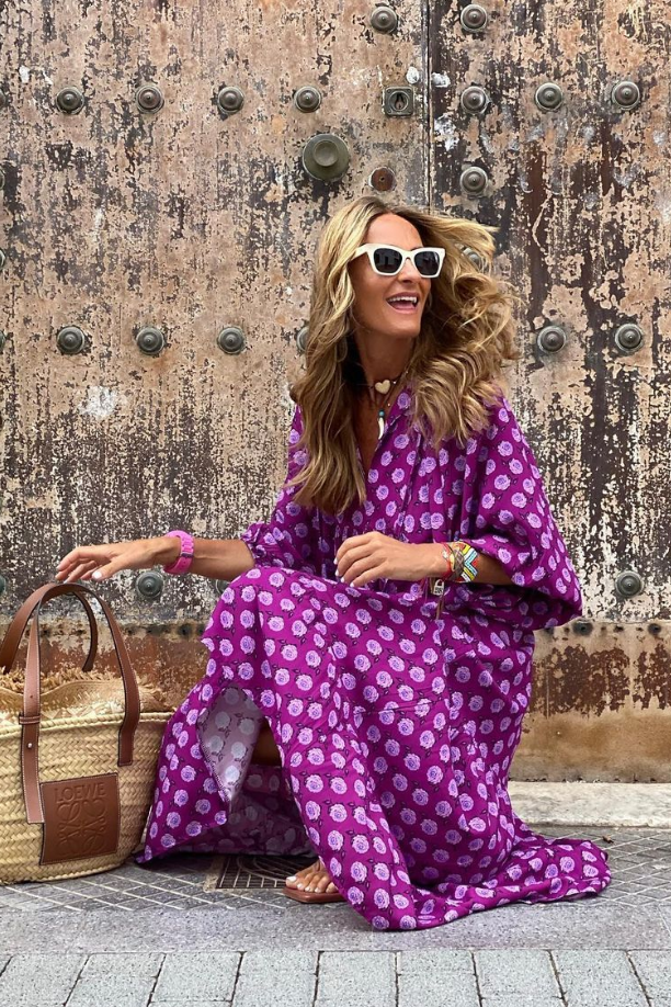 Vansa | Long Maxi Dress with Print