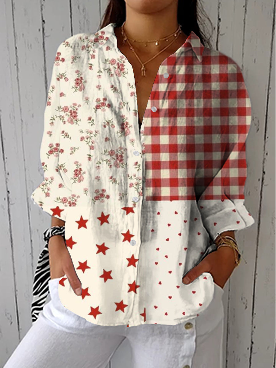 Eliz | Rustic Patchwork Shirt