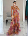 Elena - Elegant Floral Maxi Dress