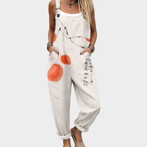 Brilisa™ | Comfortable Printed Jumpsuit Dress