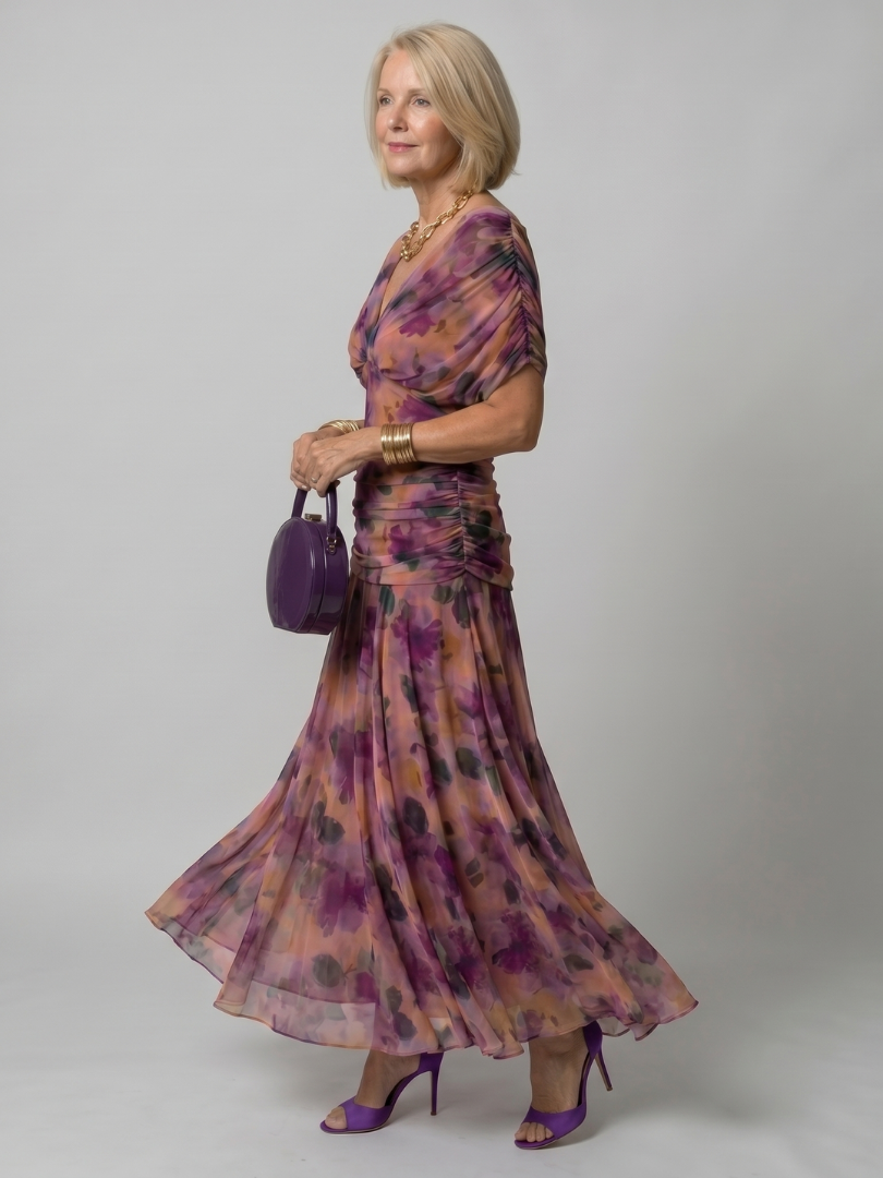Klen | Midi Dress with Exposed Shoulders