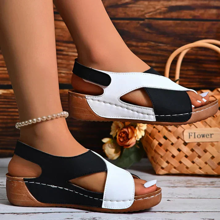 Orthopedic Sandals with Comfortable Diagonal Heel for Women