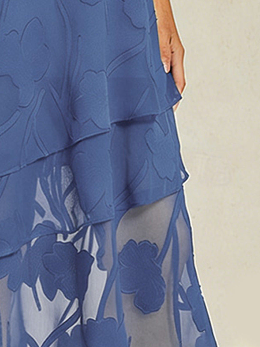 Midi Skirt in Floral Chiffon