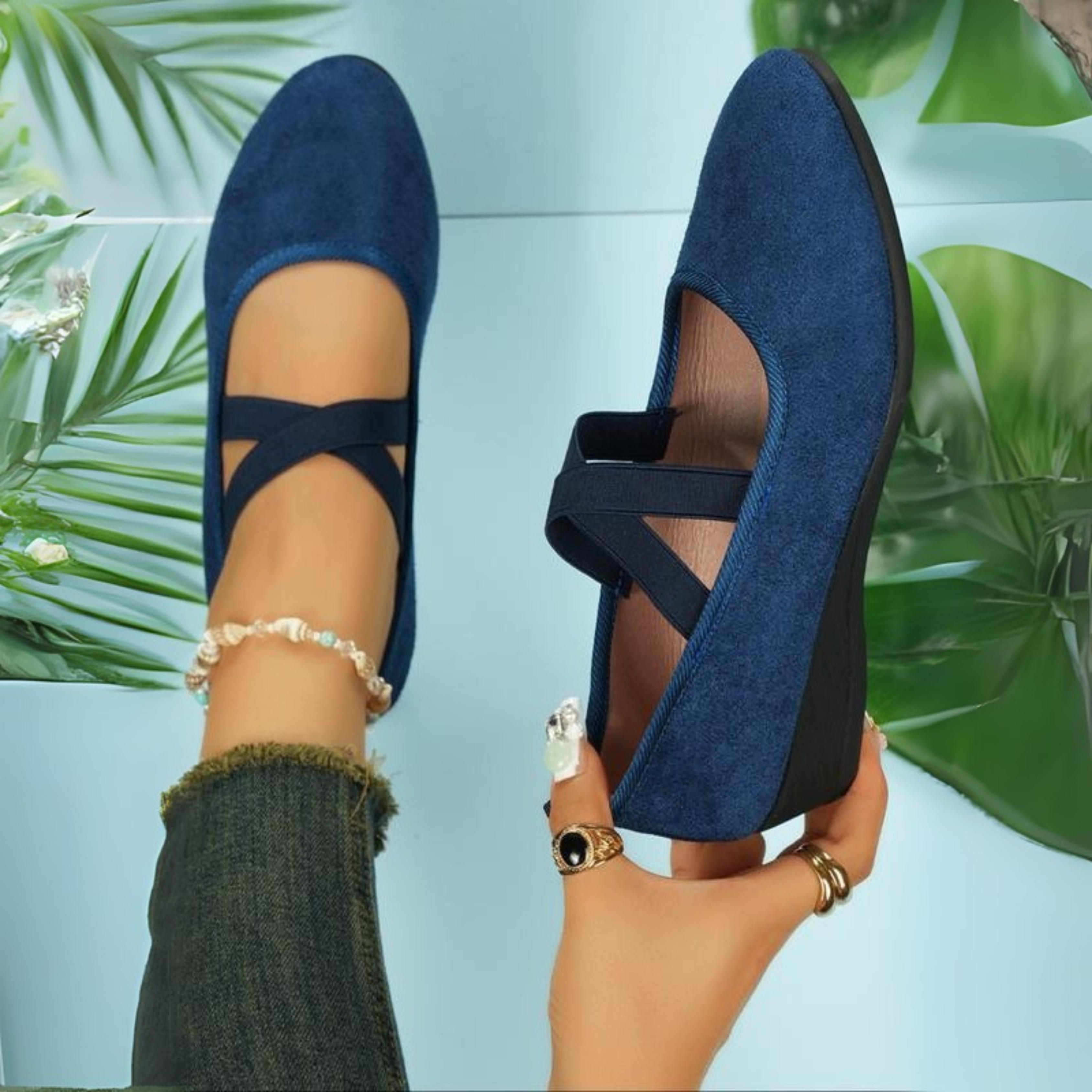 Clarine | Closed Heel Ballerina Shoes