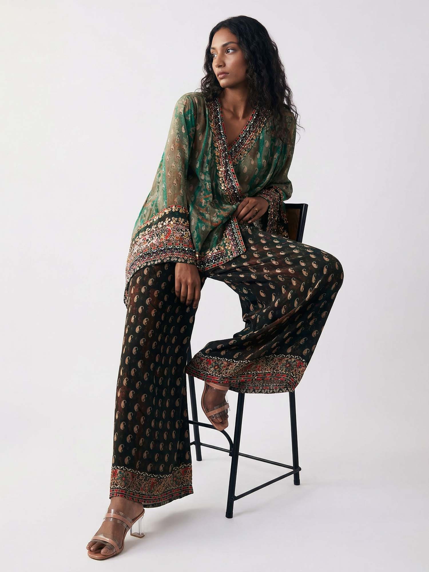 Paisley Flare Pants