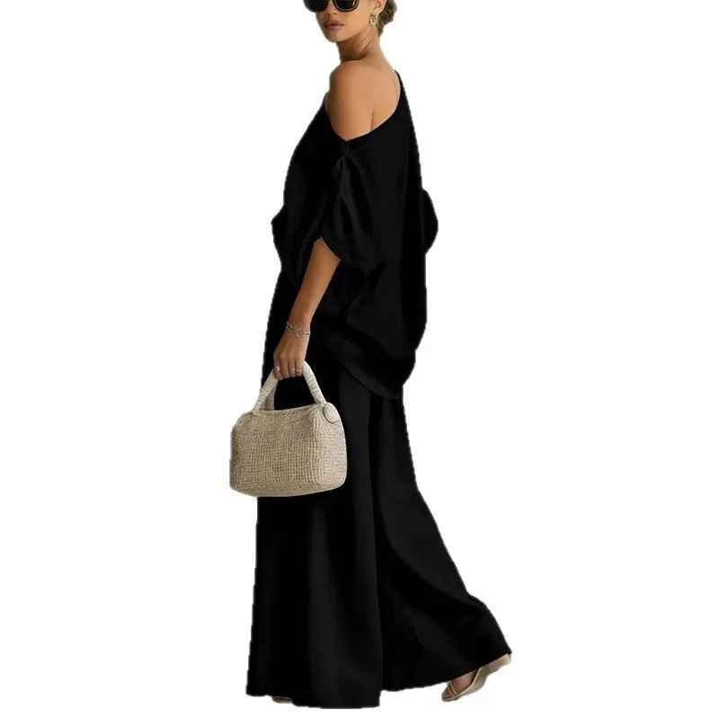 Lisa | Soft Off-Shoulder Top and Fitted Pants Set