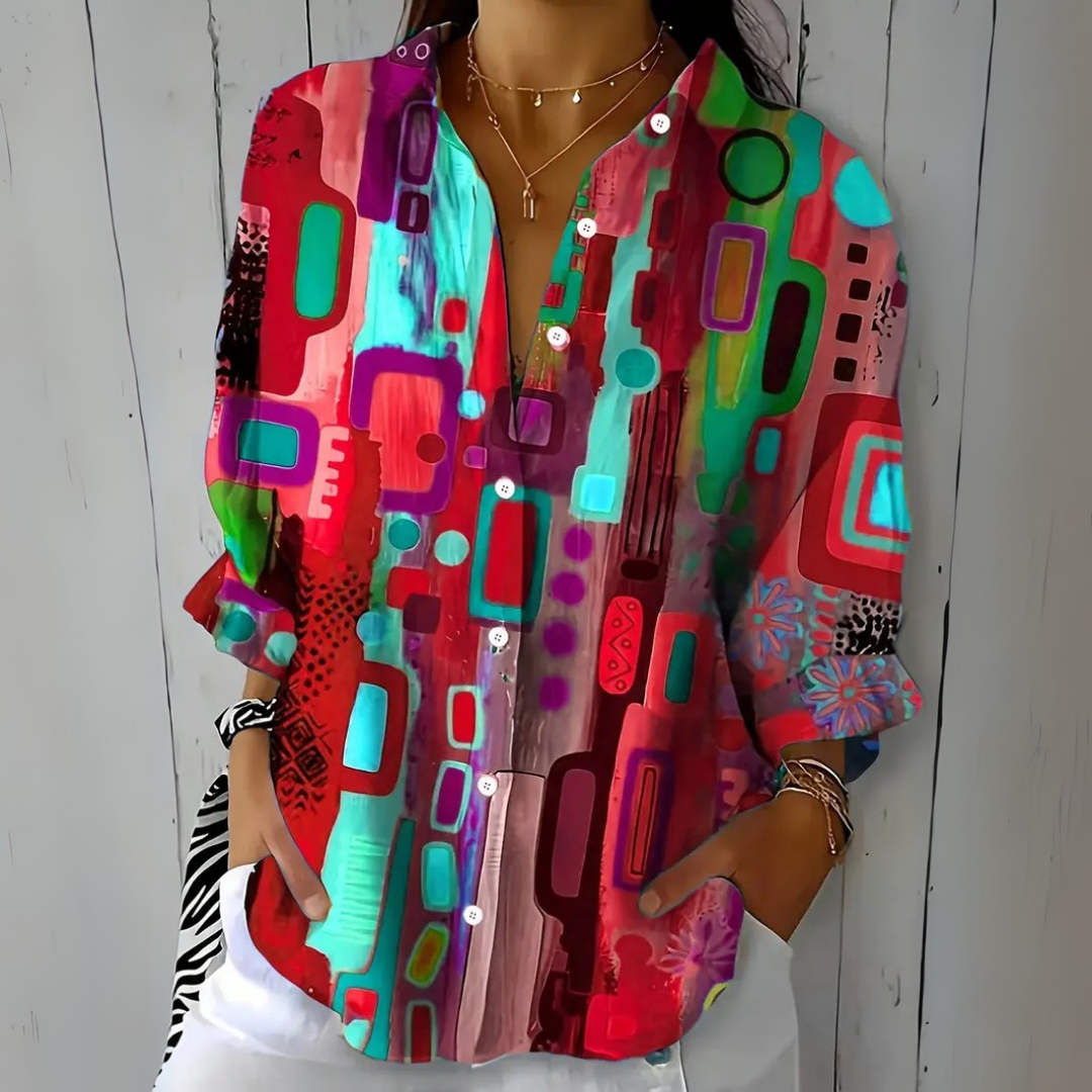 Catalina | Artistic Button-Up Shirt