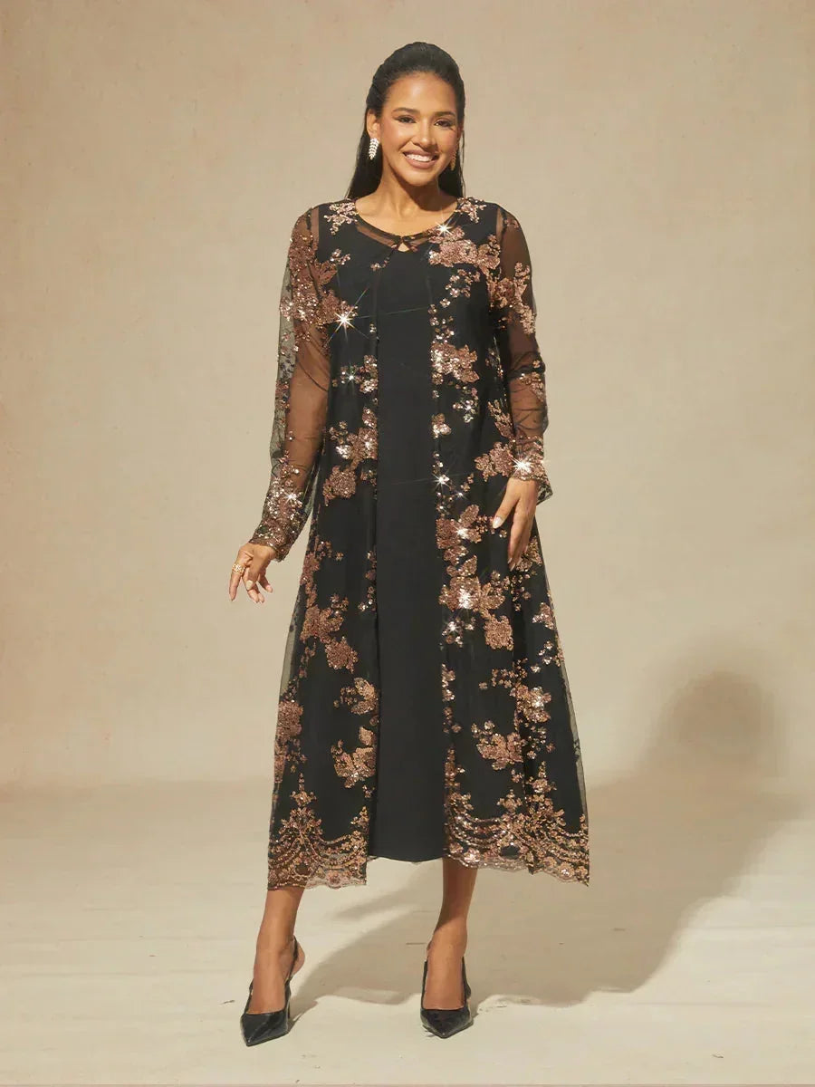 Vintage Sequin Jacket Dress