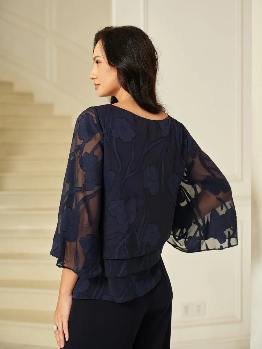 Floral Silk Layered Shirt
