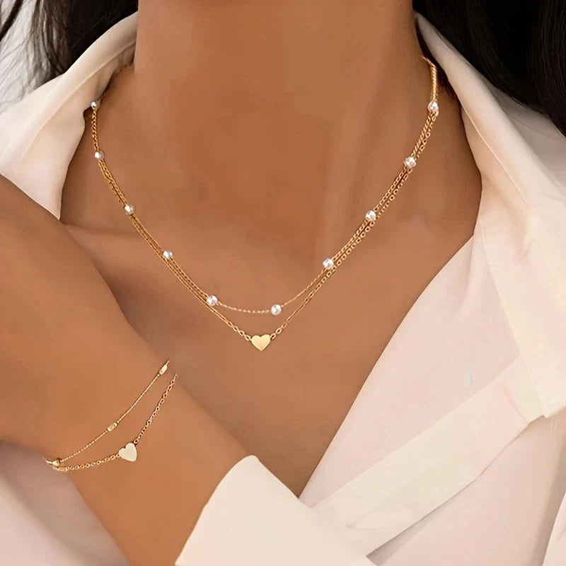 Elegant Minimalist Collar and Bracelet Set