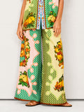 Multicolored Retro Graffiti Lemon Pants