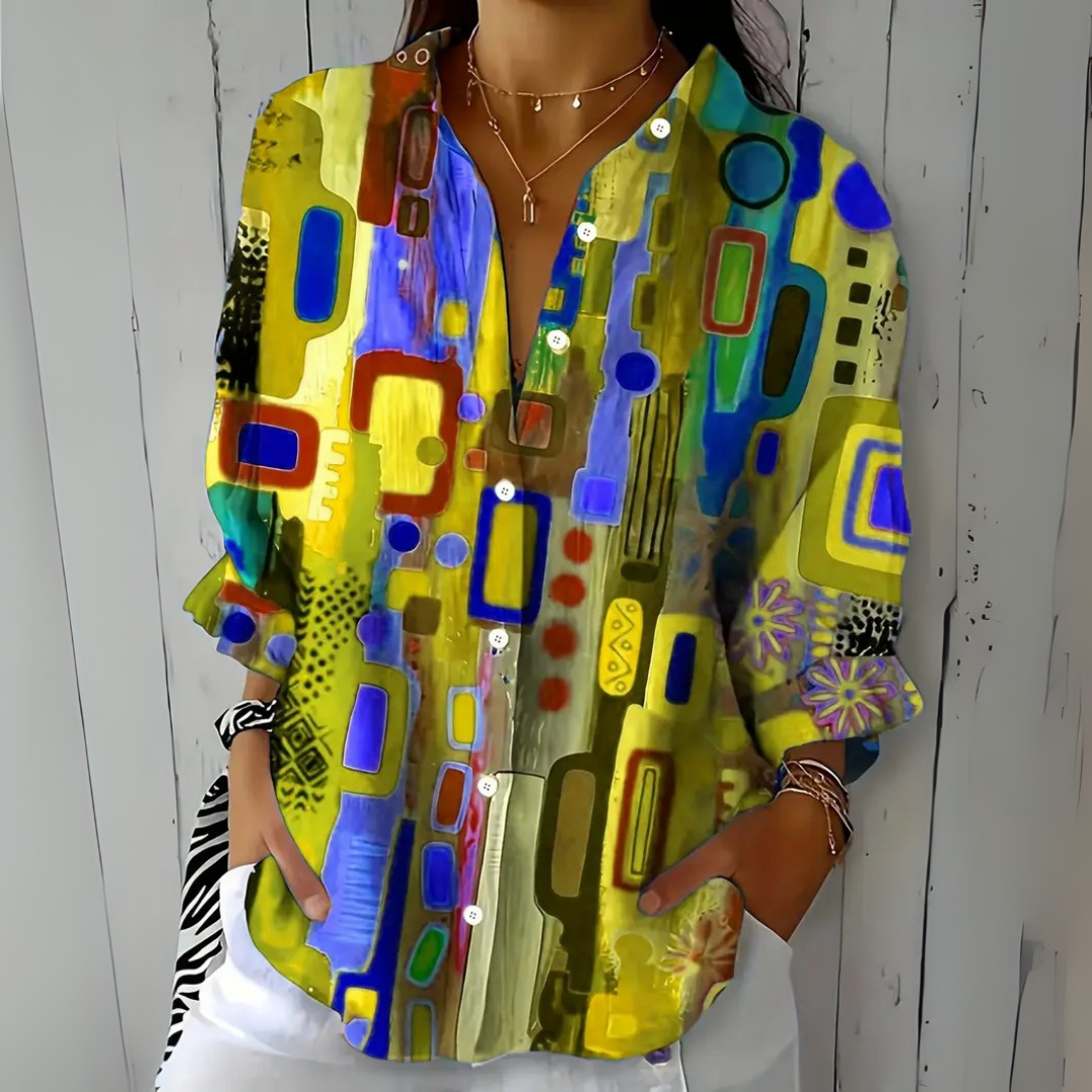 Catalina | Artistic Button-Up Shirt