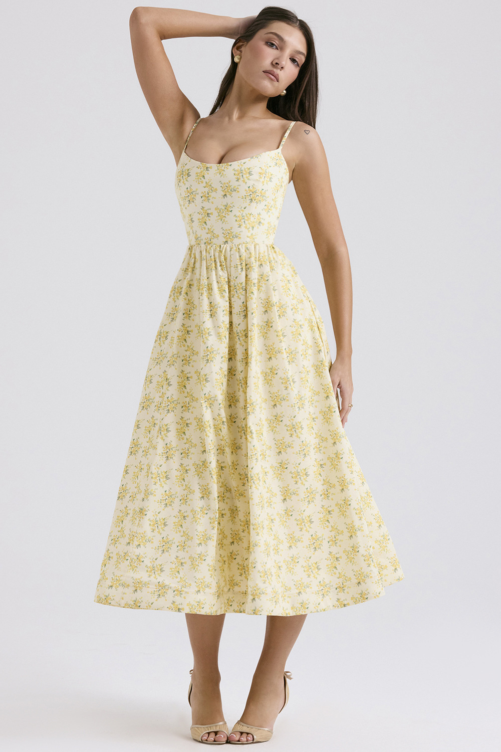 Estelle | Elegant Midi Corset Dress for Summer